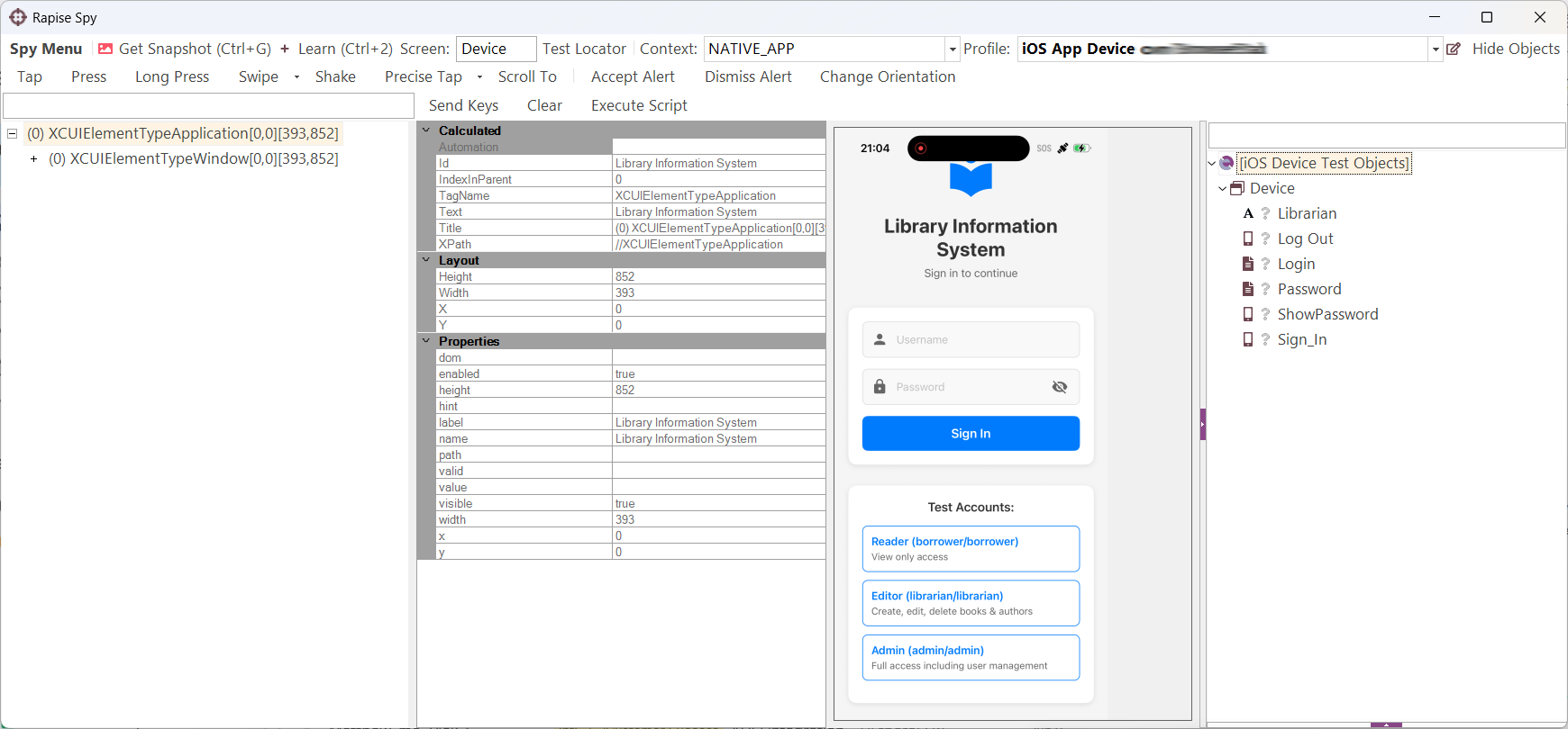 Mobile UI Testing with Rapise Mobile UI Testing with Rapise