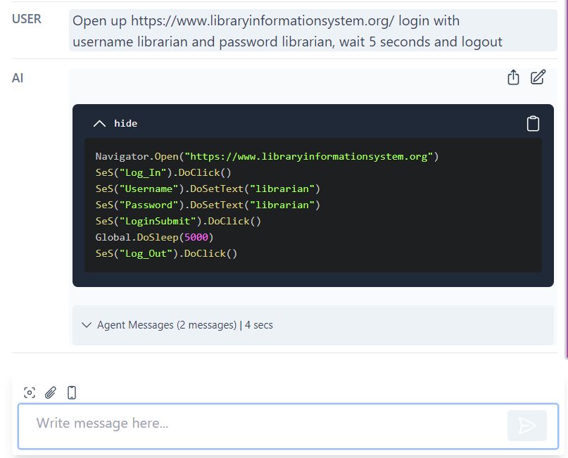 Inflectra.ai dashboard in action