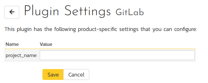 Plugin product settings