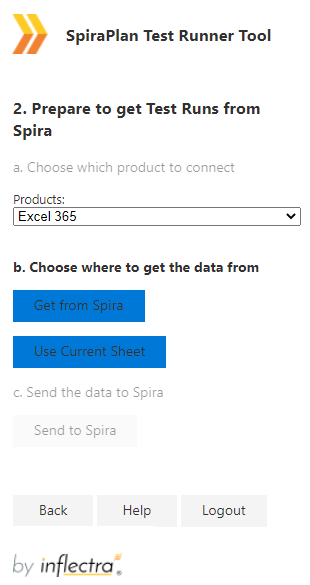 Sending Test Runs to SpiraPlan add-in pane