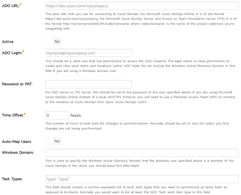 Details of the Azure DevOps data sync plugin