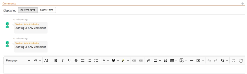 Artifact with duplicate comments