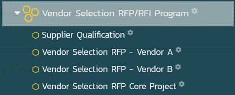 SpiraPlan workspaces for vendor selection