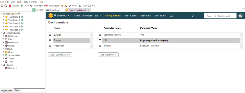 Easier configuration of parameters