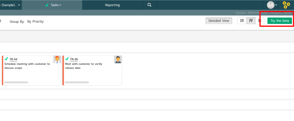 Old Board with Beta button