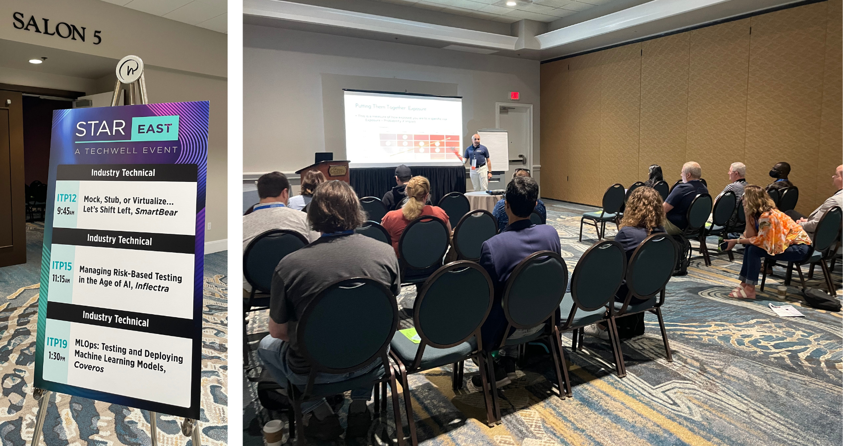 inflectra-ceo-adam-sandman-presenting-industry-technical-presentation-managing-risk-testing-ai-image