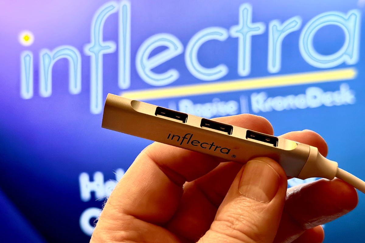 inflectra-swag-at-agile-devops-west-conference-in-las-vegas-image