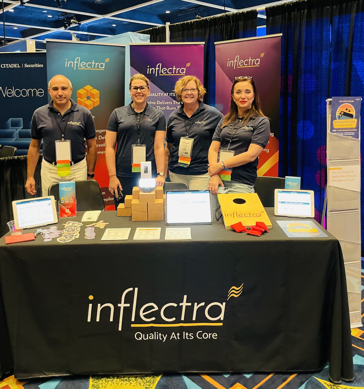 Team Inflectra with TTC at Starwest 2023 in Anaheim, CA