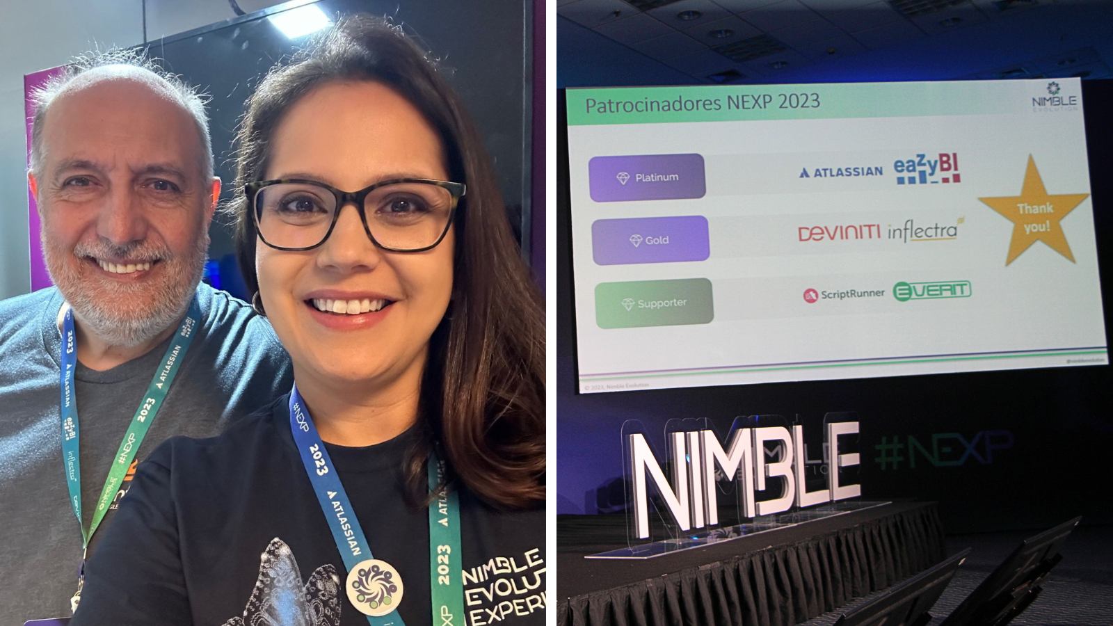 photo-collage-of-inflectra-and-nimble-on-left-and-inflectra-displayed-as-gold-sponsor-on-right-image