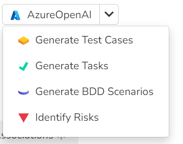 OpenAI dropdown menu