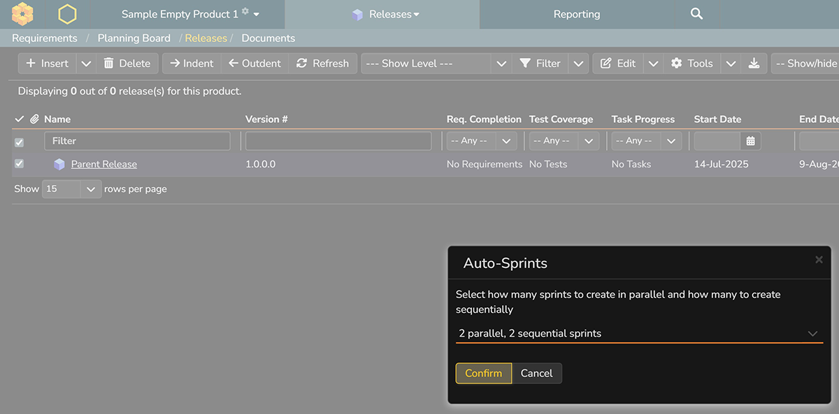Auto-Creating Agile Sprints