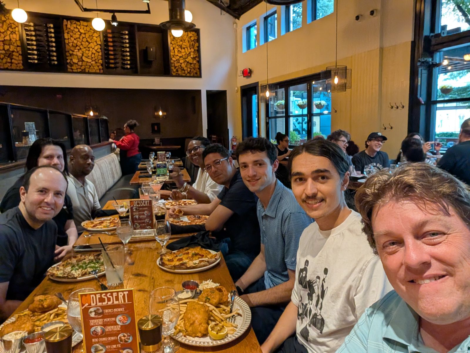 Inflectra Product Team at Restaurant