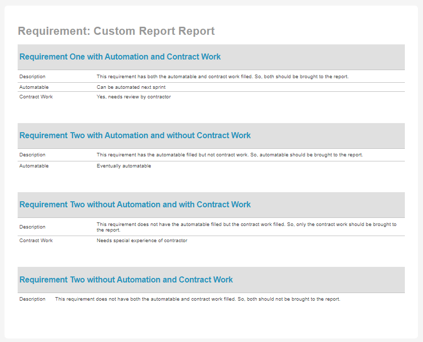 Report Output pulling only those custom properties with data present